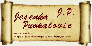 Jesenka Pumpalović vizit kartica